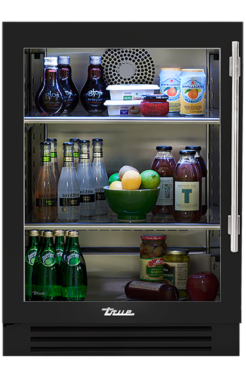 24″ Undercounter Refrigerator Stainless Glass True Residential