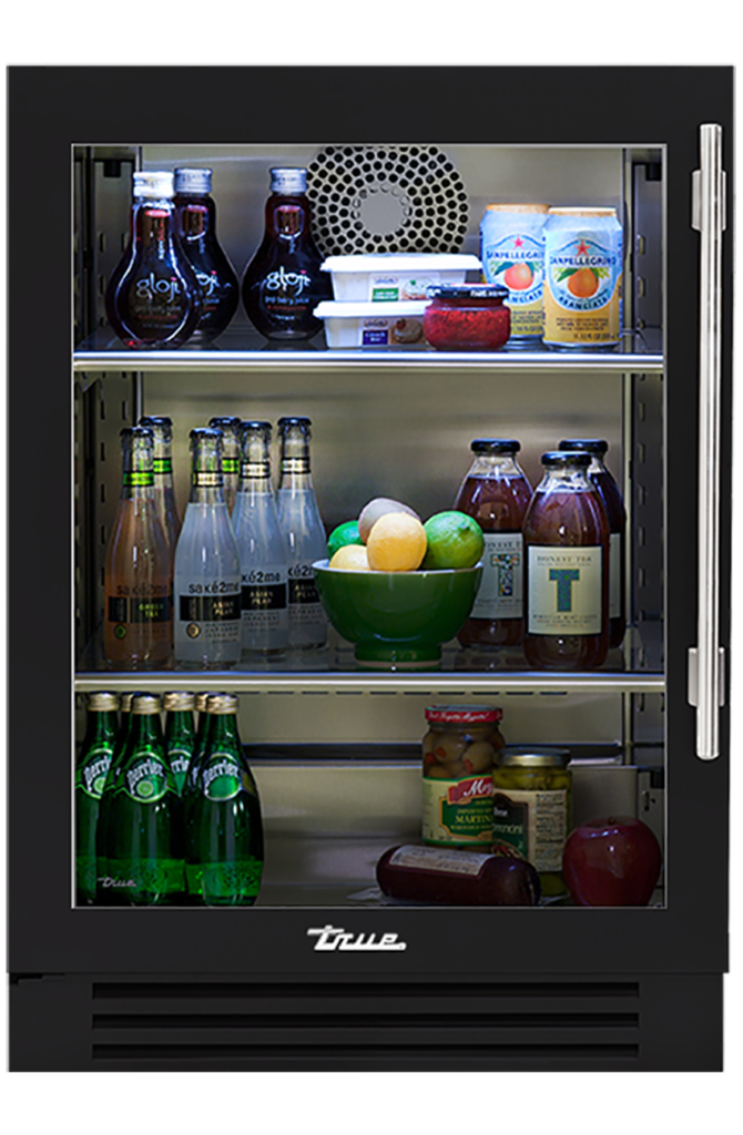 24" Undercounter Refrigerator in Matte Black