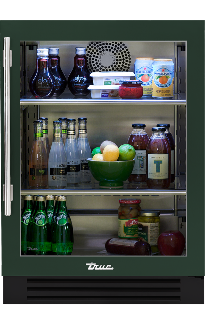 24" Undercounter refrigerator in emerald