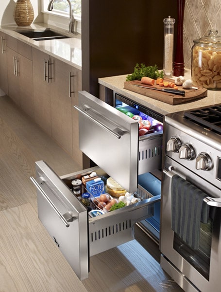 What Makes A Kitchen Beautiful True, Kitchen Island Refrigerator Drawers