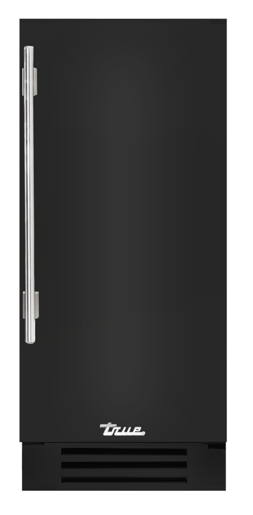 15" undercounter refrigerator in gloss black