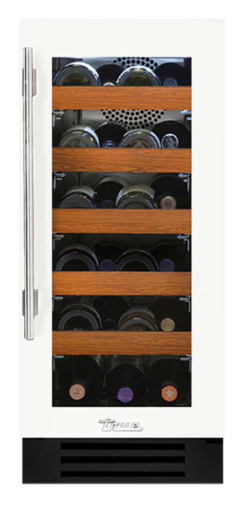 15" Undercounter Wine Cabinet in Matte White