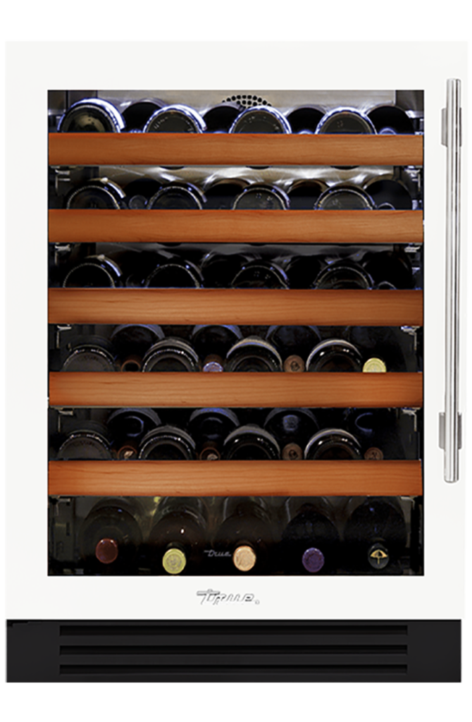 24" Undercounter Wine Cabinet in Matte White