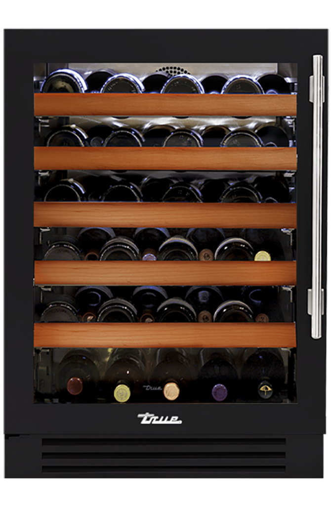 24" Undercounter Wine Cabinet in Matte Black