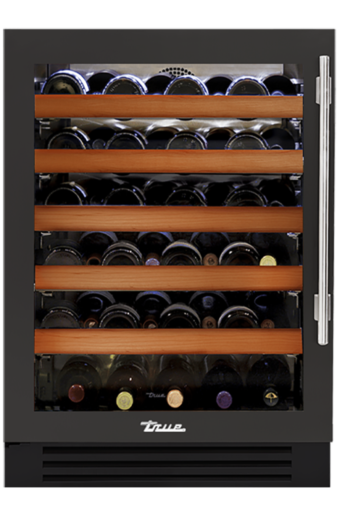 24" Undercounter Wine Cabinet in Ultra Matte Black