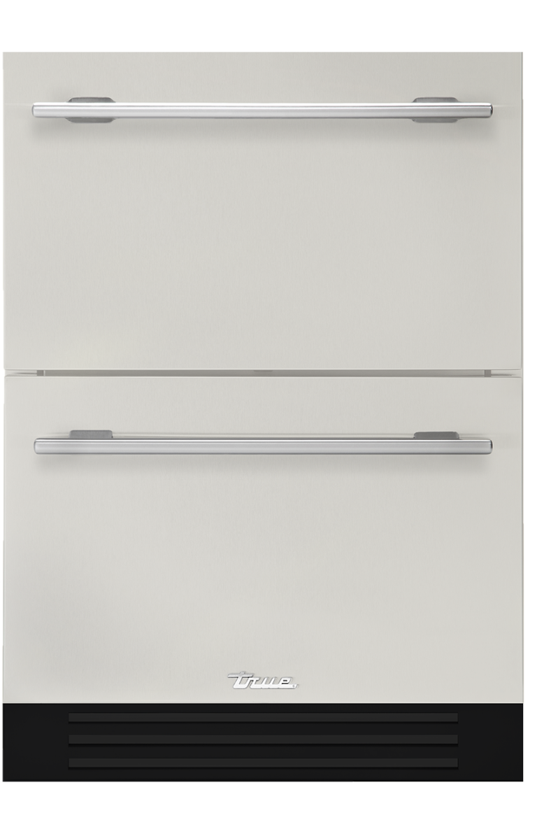 24 Undercounter Refrigerator Drawer Solid Stainless True Residential   Drawer Antique White 768x1175 