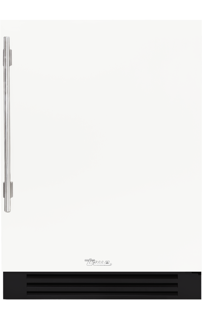 24" undercounter refrigerator in matte white