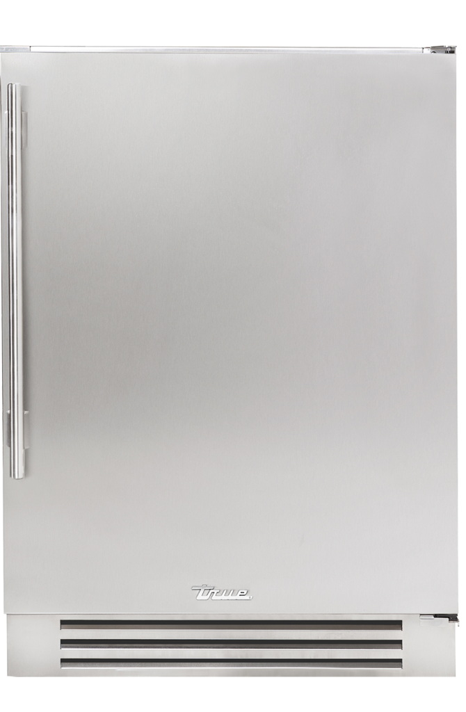 24" undercounter refrigerator in stainless
