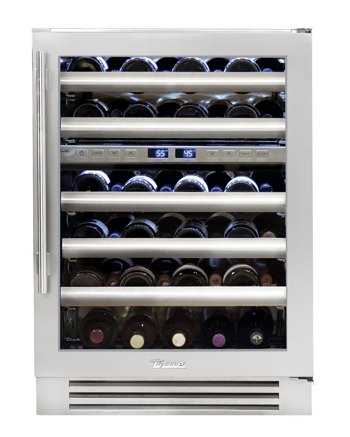TCL 23.4-in W 20-Bottle Capacity Stainless Steel Dual Zone Cooling Built-In  /freestanding Wine Cooler in the Wine Coolers department at