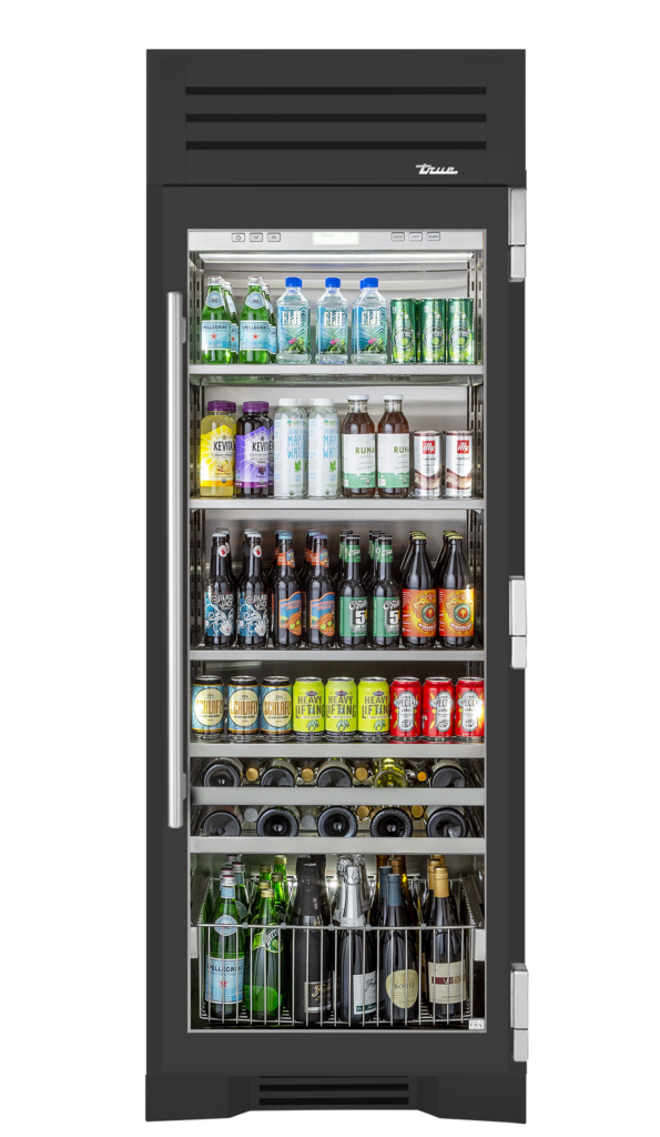 30″ Beverage Column Stainless Glass 