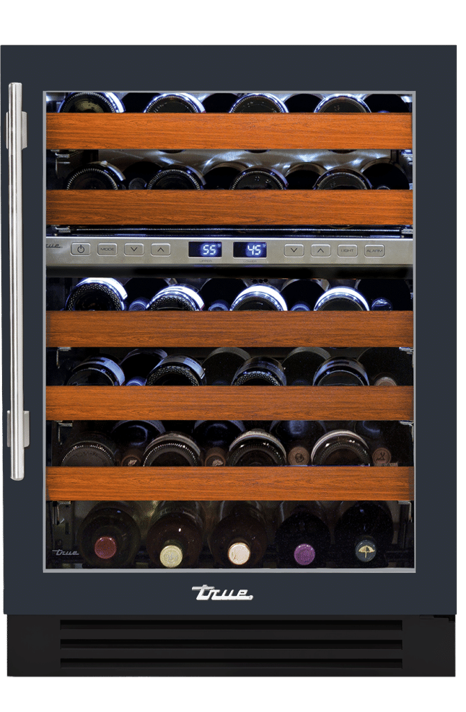 24" Undercounter Dual Zone Wine Cabinet Right Hinge in Juniper