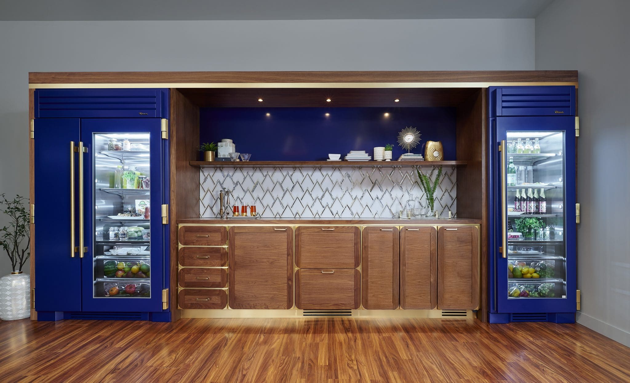 cobalt blue fridge